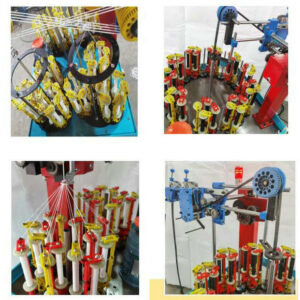 Braiding Machine Parts of Spindle and and Bobbin Spare Parts Elastic Cord Shoe Round Rope Shoe Braiding Machine